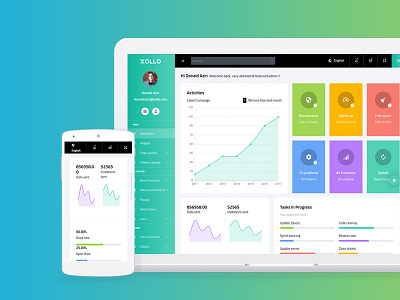 Xollo - Premium Bootstrap Admin Template admin admin dashboard admin template app bootstrap dashboard product ui ux webapp website xollo