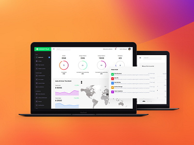 Connect Plus - Bootstrap Premium Admin Template admin app bootstrap chart dashboard flat graph product ui ux webapp website