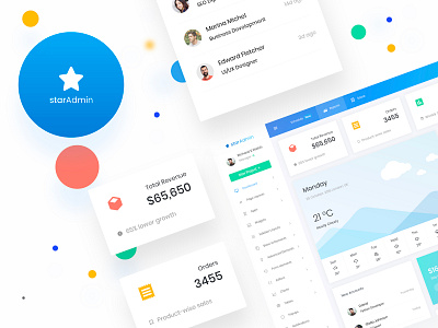 Star admin Pro Dashboard admin panel bootstrap 4 chart color crm dashboard finance business graph interaction design product ui uiux webapp