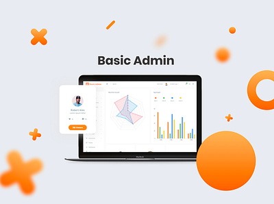 Basic Admin admin admin dashboard admin panel admin template admin theme appilcation bootstrap 4 components dashboard data analytics ecommerce orders pie chart pie graph product table ui ui ux design ui kits webapp