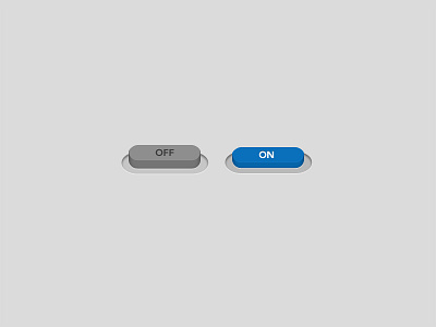 Toggle Button button on off