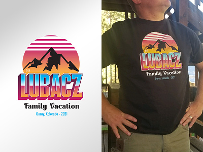 Lubacz Family Vacation - T-Shirt Design illustration logo logo design promotion vector