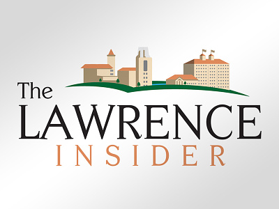 Lawrence Insider branding logo logo design