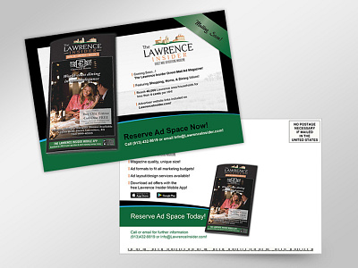 The Lawrence Insider - Teaser Postcard indesign layout design logo promotion