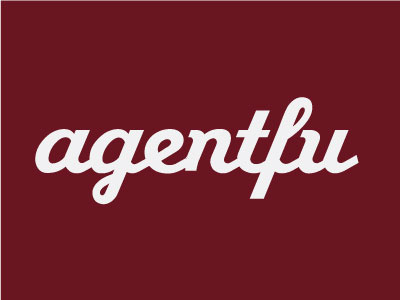 Logo agentfu logo radio real estate