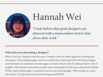 Form and Future: Hannah Wei