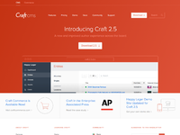 Craft CMS Home Page by Ryan Nordyke for Dreamten on Dribbble