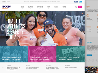 BOOM!Health Website Redesign