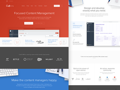 Craft CMS Homepage Redesign