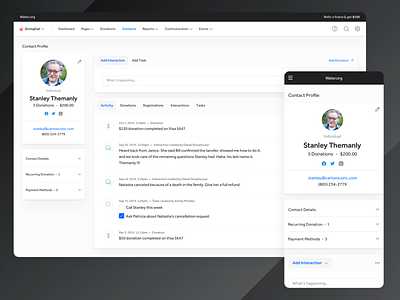 New CRM - Contacts, Interactions and Tasks