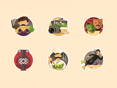 hobby icon design design digital flat graphic icon illustration painting ui ux vector web website