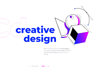 Creative Design design digital flat design graphic illustration typography ui ux vector web