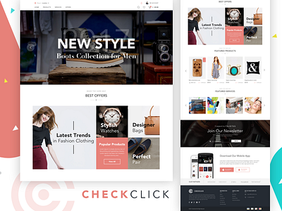 Marketplace - Landing Page ecommerce homepage interaction landing mobile page product shop sketch ui ux website