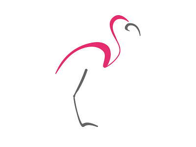 Flamingo bird branding design flamingo graphic design icon logo pink