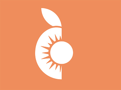 Logo of a Peach: Work in Progress branding fruit graphic design illustration logo peach