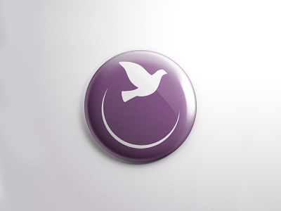 DOVE Branding branding button dove identity lavender logo pin purple