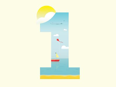 Hello SF Summer beach boat illustration illustrator sailing san francisco summer sun weather