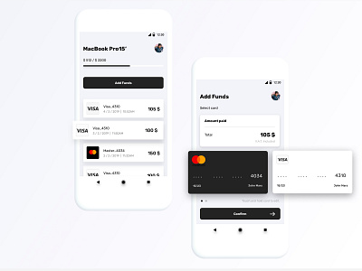 A mobile application for loan management android app blackapp cards graphic managament minimalistic design mobile ui mobile uiux pay payment ux uxdesign uxui