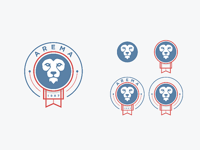 AREMA - Logo Redesign art badge branding clean design design football logo illustration illustrator logo minimalist vector
