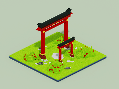 Landscape Voxel Art