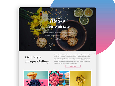 Molino Food Powerpoint Template branding colorfull fashion food keynote powerpoint ppt pptx restorant simple ui ux