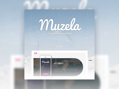 Muzela Powerpoint Template branding colorfull design fashion keynote powerpoint ppt pptx simple ui ux