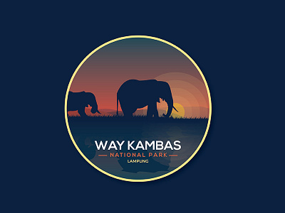 Way Kambas art artwork badge badgedesign design draw graphic illustration illustrator vector waykambas