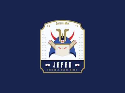 Redesign Japan Football Logo art badge branding colorfull design illustration illustrator japan logo samurai simple vector