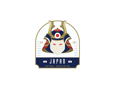 Samurai FC - Japan Football Logo art badge branding colorfull design illustration illustrator japan logo samurai simple vector