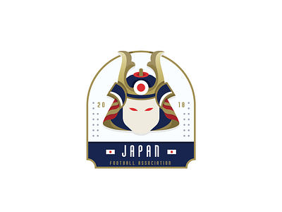 Samurai FC - Japan Football Logo