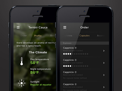 Nespresso - Improving UX mobile nespresso product page smart object