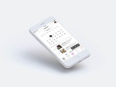 Preppr - Calendar view app instagram interaction design preppr visual design