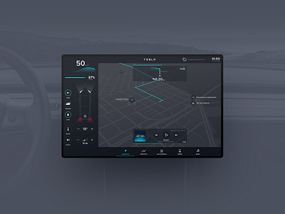 Throwback - Electric car interface