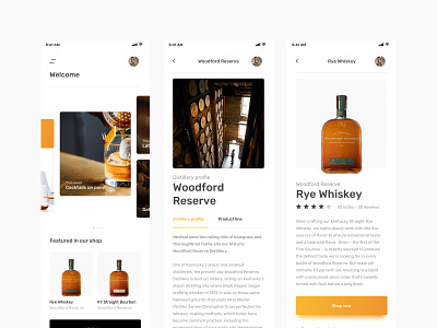 UI kit - Whisky app sketch uikit whisky