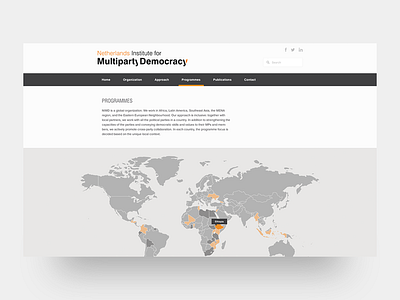 NIMD - Programme overview democracy geography map ngo