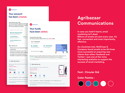 Emailers agribusiness clean ui color palette email design email template emailer uidesign ux design