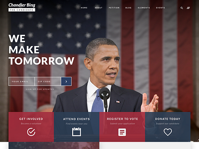 Political Exploration activist interface landing politic political typography ui ux