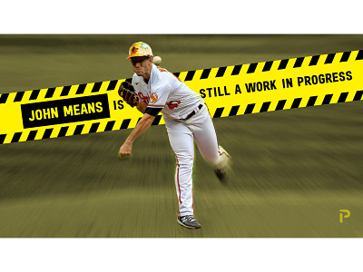 John Means hype piece graphic for Pitcher List fantasy baseball sports design