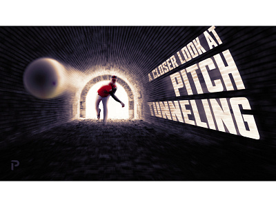Graphic for pitch tunneling article @pitcherlist fantasy baseball sports design