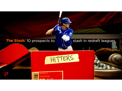 Graphic for Prospect Stash Article @pitcherlist fantasy baseball mlb royals sports design