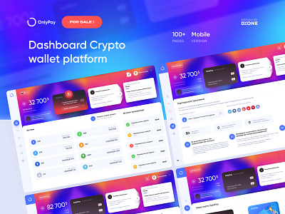 OnlyPay - Dashboard Crypto wallet platform bank banking corporate crypto ui wallet