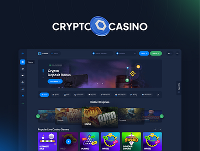 Crypto Casino - eSports&Casino casino crypto casino esport fintech gambling game sport