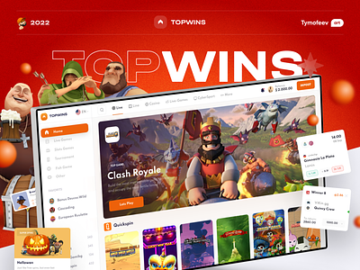 TopWins – Sport Bets Analytics 1win bet bets betting betting web bookmaker concept football gambling gaming graphic design interface league parimatch sport sports ui ux web
