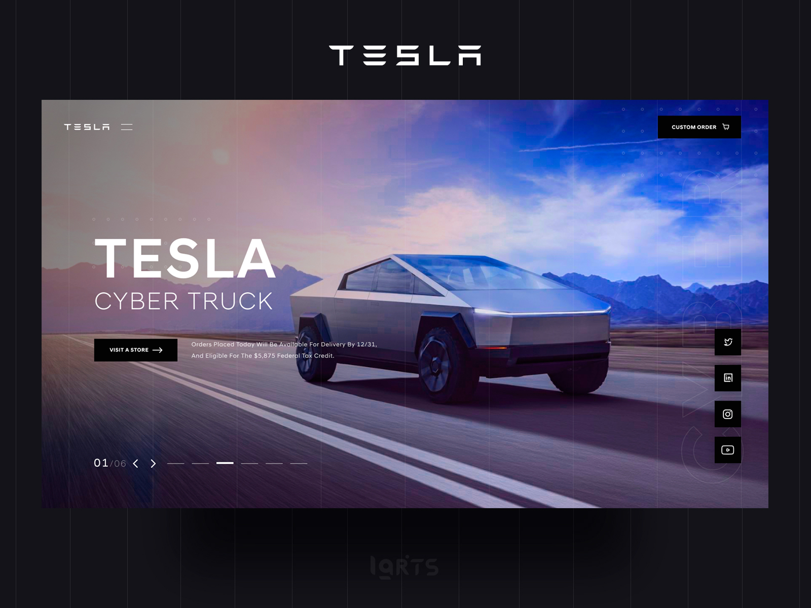 Tesla Cyber Truck Concept Intro By Larts On Dribbble