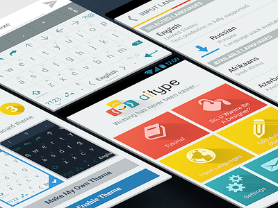 A.I.Type (Android) android app application design designer flat kayboard mobile tutorial ui ux wizard
