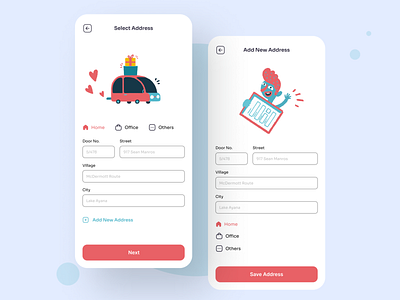 Kids Clothe Address address ios iosdesign mobile mobile app mobile app design sunny thecruze ui uiux