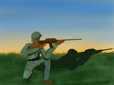 Soldier on duty- ( 17/100 ) Daily Illustration Challenge
