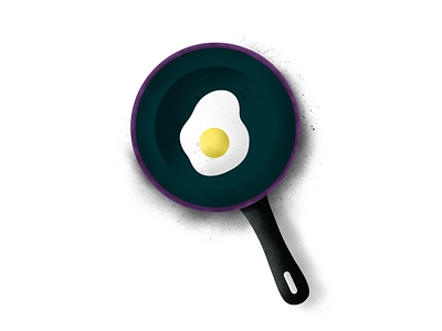 Fry Pan - (46/100 ) Daily Illustration Challenge egg illustration ipad pan procreate