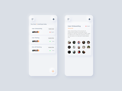 Schedule a Meeting app app design apple iphone meeting ui