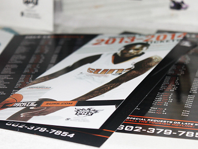 Suns Tier Brochure basketball brochure creatitive phoenix suns print sports